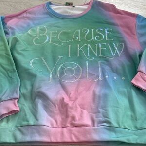 NWT Queen of sparkles licensed because I knew you sweatshirt size large